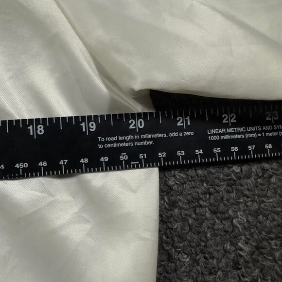 Vintage 80s Dodge Girls Horizon Satin Bomber Jacket White Made in USA M - Picture 4 of 5